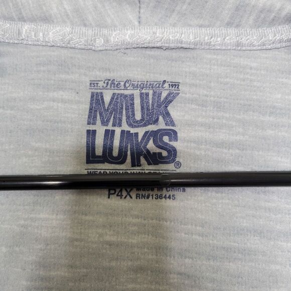 Muk Luks Women's Plus Size P4X Light Gray Open Front Drape Cardigan Sweater - Picture 9 of 9